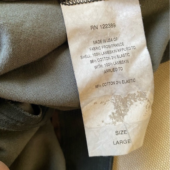 THE ROW SIZE LARGE SUEDE MOTO LEGGINGS METAL GREY - Picture 4 of 4